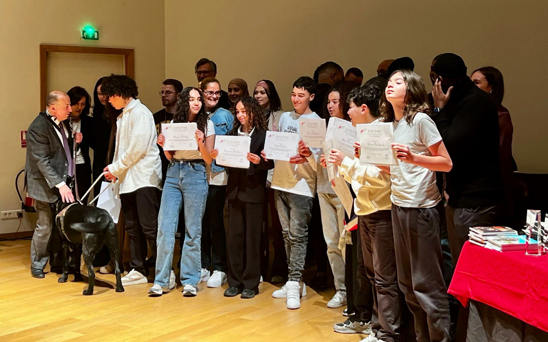 Remise des prix de la finale à la Courneuve.